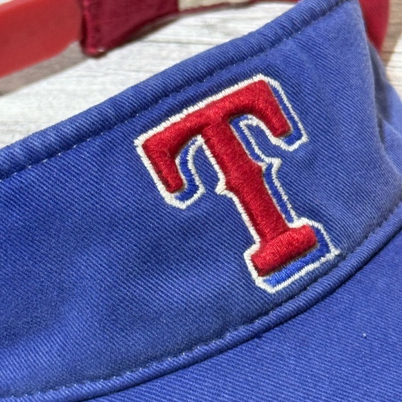 Texas Rangers Stitched Visor Hat MLB Baseball '47 One Size Genuine Merchandise - Picture 7 of 11